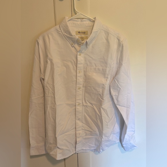 Madewell White Oxford Button Down Men's Shirt - Picture 1 of 3